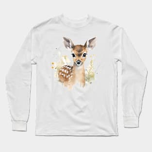 Watercolor Doe 2 Long Sleeve T-Shirt